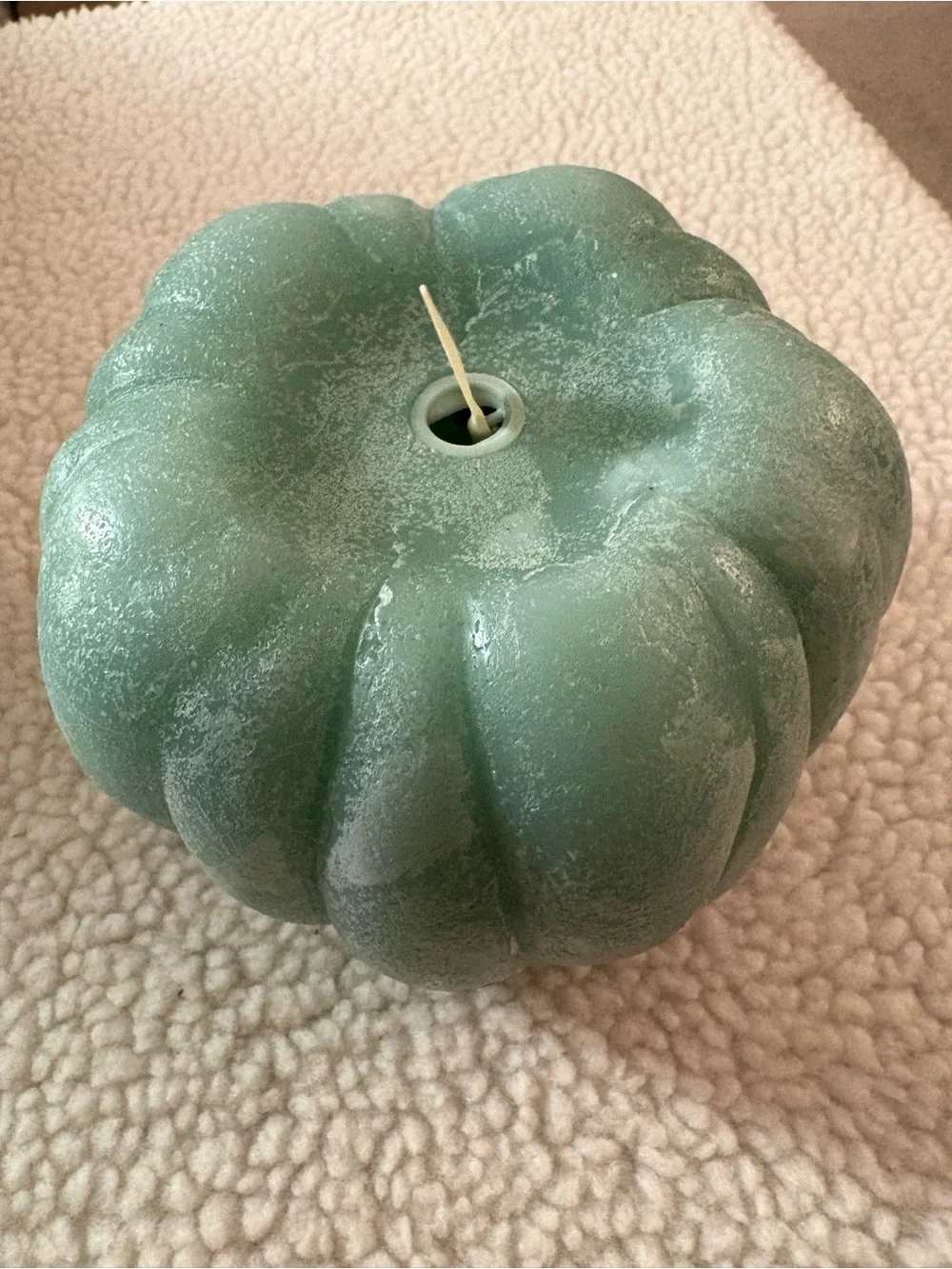 Luminara Decorative Sage Green Pumpkin LED Accent